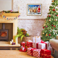 Augshy - Juego de 4 piezas de pintura 5D para manualidades con diamantes de imitación, para decoración del hogar de Navidad - Arteztik
