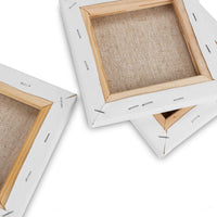 Acrux7 Paneles de lienzo de 6.0 x 6.0 in, 12 unidades, 100 % algodón, lienzo estirado para pintura acrílica, pintura al óleo, otros medios de arte húmedo o seco - Arteztik

