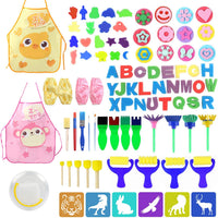 93 brochas de pintura con esponja para niños pequeños, esponjas para manualidades y arte para niños, suministros de arte - Arteztik
