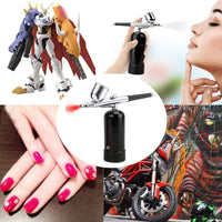 Spedertool - Kit de aerógrafo portátil inalámbrico mini compresor de aire con batería recargable integrada para uso en maquillaje, Graffiti, modelismo, pintura, arte de uñas, decoración de tartas. - Arteztik
