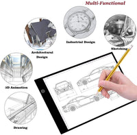 A4 Tracing Light Box Portátil LED Tabla Tracer Junta Regulable Brillo Artcraft Light Pad para Artistas Dibujo 5D DIY Diamond Pintura Sketching Tatuaje Animación Diseño - Arteztik
