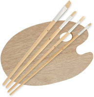 US Art Supply 21 piezas Studio caballete de mesa de madera y pintura Box Set con paneles de 12 colores de pintura, lona, pinceles, paleta de madera (Pintura Acrílica Kit) - Arteztik
