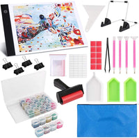 Kit de almohadilla de luz LED A4 para pintura de diamantes, mesa de luz de rastreo de arte LED, herramientas y accesorios para taladro completo y pintura de diamante 5D - Arteztik
