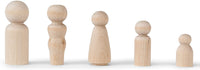 Cuerpos de muñeca sin terminar, de madera de abedul y madera de arce, set de artista para pintar y personalizar figuras, ideal para manualidades, en diferentes formas y tamaños - Arteztik

