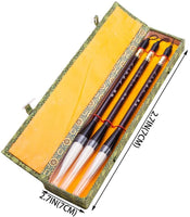 Chino Caligrafía Japonesa dibujo Pincel de Sumi-e HU Pen Yang Hao (pelo de cabra) 3 Pcs Set de regalo - Arteztik
