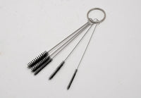 Set de 4 herramientas limpiadoras para aerógrafos, cepillos, varas con cabezal fino, boquillas y pote de vidrio para sostenerlo - Arteztik
