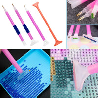 SENHAI 75 piezas 5D Diamantes Herramientas de pintura, kits de accesorios con caja de bordado de diamante, rodillo de pintura y otras herramientas para adultos y niños - Arteztik
