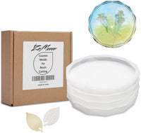 ZeMooon - Moldes de resina epoxi para manualidades (redondos, 4 unidades) - Arteztik

