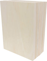 Recortes de madera para manualidades, rectángulo de madera (9 x 12 pulgadas, 6 unidades) - Arteztik
