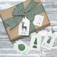 Sellos transparentes con sellos de Navidad para casa de granja con texto en inglés "Joy To The World", 10 unidades - Arteztik
