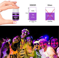 HEMOER 12 colores brillan en la oscuridad pigmento en polvo, 0.7 oz/botella de polvo de mica luminoso perfecto para resina epoxi seguro no tóxico fluorescente para slime, uñas, pintura acrílica, Halloween, arte fino y manualidades - Arteztik
