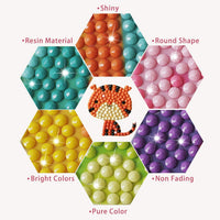 Sinceroduct - Juego de 64 pegatinas de pintura con diamantes 5D para niños y adultos principiantes, pintura en forma de palo marcada con diamantes por números, más lindos animales, dinosaurios, regalo para niños - Arteztik
