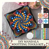 Homkare - Juego de 42 herramientas de punteado de mandala para pintar rocas - Arteztik
