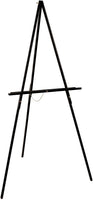 U.S. Art Supply - Caballete de madera Torrey negro de 63.8 in de alto, con marco en A, para estudio de artista, altura de la bandeja ajustable, tiene capacidad para lienzo de 39.8 in – soporte de exhibición de madera para cuadros dibujos enmarcados fotos, - Arteztik
