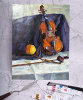 Juego de pintura acrílica, 24 pinturas acrílicas, 24 tubos de 0.4 fl oz y 1 pincel para artistas, juego de arte para adultos y niños, perfecto para lienzo, madera, cerámica, tela, ideal para pintar. - Arteztik
