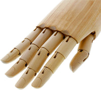 US Art Supply Madera Artista maniquí Manikin articulada dibujo con flexible dedos – Perfecto para dibujar la mano humana (12" mano derecha) - Arteztik
