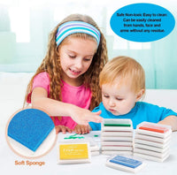 QIroseonly - Almohadillas de tinta para dedos, 15 unidades, para niños, lavables, para sellos de goma, papel, álbumes de recortes, tela de madera - Arteztik
