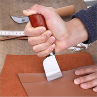DaveandAthena 5 unidades de biselador de cuero y cuchillo de corte de piel, mango de madera, herramienta de corte biselado para bordes biselados, herramienta de corte de cuero para bricolaje (0.059 in, 0.047 in, 0.039 in, 0.031 in) - Arteztik
