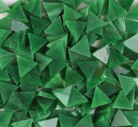 Azulejos de mosaico de azulejos de mosaico de vidrio manchado triángulo 0.6x0.6 pulgadas piezas de mosaico para decoración del hogar, manualidades de bricolaje, proyectos de mosaico - amarillo oscuro - Arteztik
