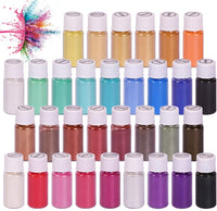15 colores Mica Powder Shake Jars Natural Pearl Polvo de resina Pigmento para hacer jabón Kit de tinte de baño, Bomb Dye Colorant, Candle Making, DIY Art Craft - Arteztik
