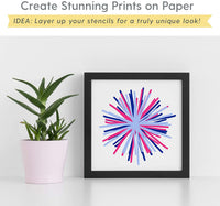 Plantillas con diseño de I Like That Lamp Nordic Themed Stencils – Easy DIY decoración de pared para hacer plantillas de letreros, Nórdico Grande, 3 paquete de - Arteztik
