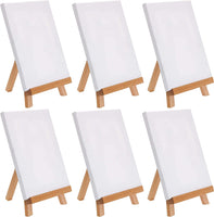 U.S. Art Supply - Caballete de mesa pequeño de 10.5 in, trípode de madera de haya, para niños, estudiantes, escuelas, pinturas, fiestas, mesas, caballetes de escritorio, portafotos de lona - Arteztik
