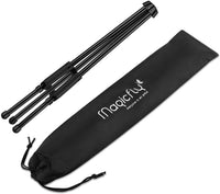 Magicfly - Caballete instantáneo de mesa de acero negro de 14 pulgadas para exhibición, soporta 5 libras, soporte de trípode ajustable y portátil con 3 bolsas de almacenamiento, para pinturas, carteles, imágenes - Arteztik
