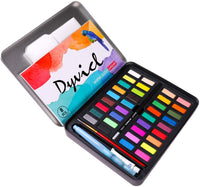 dyvicl profesional pintura de acuarela – Juego de 36 acuarelas, lata de metal, surtidos Kit de Pintura de acuarela para artistas, estudiantes, principiantes - Arteztik
