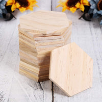 SUPVOX - Lote de 25 láminas de madera para decoración de bricolaje (3.5 in) - Arteztik
