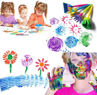 STEFORD - Juego de brochas de pintura con esponja para niños pequeños, 29 piezas de esponjas de espuma para niños, kit de herramientas de pintura para niños pequeños - Arteztik
