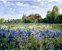 Barisite Pintura por números para adultos, 16 pulgadas de ancho x 20 pulgadas de largo, pintura para dibujar con pinceles, pigmento acrílico, flores silvestres 006, Algodón, HXL-A006-1., L - Arteztik
