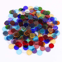 Aunifun - Mosaico de cristal plano, 200 piezas, mosaico de cristal transparente teñido, gemas planas redondas para decoración del hogar, manualidades - Arteztik

