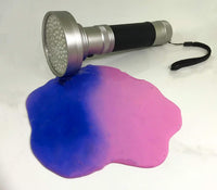 Pigmento en polvo fotocromático activado por el sol, color rosa, cambiando a violeta-azul cuando se expone a la luz UV, perfecto para experimentos de ciencia de limo que cambian de color - Arteztik
