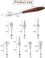 8 Pcs Painting Knives Stainless Steel Spatula Knife for Acrylic Painting Wood Handle Knife Painting Mixing Scraper Painting Knife Set Art Tools for Oil Paint Canvas - Arteztik
