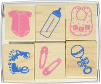 HERO Arts pies de bebé Woodblock sello - Arteztik
