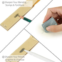 Mr. Pen – Juego de 13 unidades con borrador de arte, tocones de mezcla para dibujo, lápices de sombra para bocetos, lápices de mezcla, varillas de mezcla para dibujo, herramienta de mezcla, herramientas de mezcla para dibujar - Arteztik
