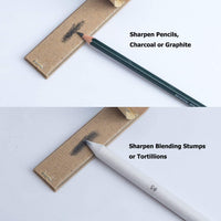 Juego de 33 mezclas de tocones y tortilliones, con boceto, lija, sacapuntas de lápiz, herramienta de extensión, dibujo, borrador amasado, esponja de dibujo para estudiante - Arteztik

