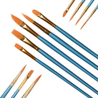 Conda Artist - Juego de 12 pinceles y paleta de pintura con 12 pinceles y estuche de transporte para pintura acrílica de acuarela - Arteztik
