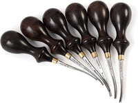 WUTA Beveler Pro - Cortador de bordes de piel (0.024 in, 1 pieza, kit de artesanía en cuero, mango de ébano DC53) - Arteztik

