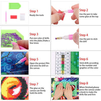 Kit de pintura de diamante 5D para perforar completamente, kit de pintura de diamantes de KISSBUTY, kit de pintura de diamante para adultos principiantes, estrellas, artes de diamante, decoración de manualidades, paquete de 4, 13.8 x 9.8 pulgadas - Arteztik
