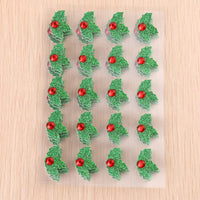 Amosfun - 5 hojas de pegatinas decorativas para Navidad, color verde y rojo - Arteztik
