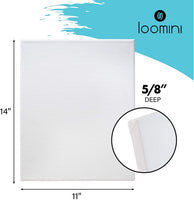 Canvas Boards for Painting | 11x14 / 7 Pack - 5/8 Inch Profile 100% Cotton Pre Primed Stretched Canvas, Art Supplies for Acrylic Paint, Oil Painting - Arteztik

