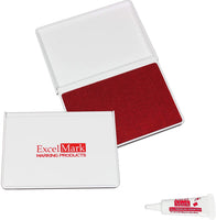 ExcelMark - Almohadilla de tinta para sellos de goma 2-1/8 por 3-1/4 pulgadas - Arteztik
