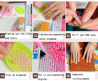 Kit de pintura con diamantes 5D, pintura con punto de diamante de perforación completa, arte de diamante perfecto para relajación y decoración de pared del hogar, 12 x 16 pulgadas - Arteztik
