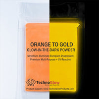 30 g Naranja brilla en la oscuridad en polvo < 50 micras + UV reactiva - Arteztik
