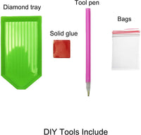 SuperDecor 5D Kit de pintura de diamante para adultos, perforación completa, bordado de diamantes, kit de pintura por número para decoración de pared del hogar, punto de baile con guitarra azul - Arteztik
