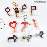 3 unids llavero silicona resina moldes no táctil abridor herramientas fundición resina epoxi molde para bricolaje manualidades 10 formas moldes - Arteztik

