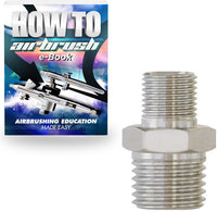 PointZero - Reductor de aerógrafo (1/4") -1/8 pulgadas. BSP macho-macho - Arteztik
