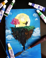 Juego de 10 cuchillos de paleta para pintura acrílica con mango de madera, palé y herramientas de arte para pintura al óleo - Arteztik
