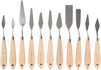 CONDA herramientas de pintura para cuchillos de paleta, mango de madera para cuchillos de metal - Arteztik
